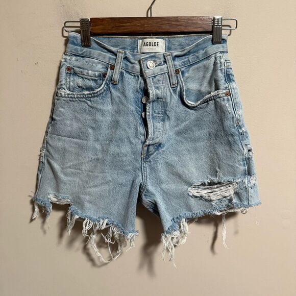 AGOLDE Riley Short in Groove- Size 23 - Picture 4 of 11